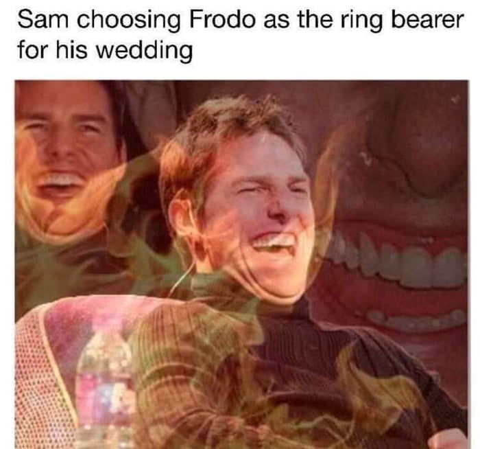 Sam choosing Frodo as the ring bearer for his wedding