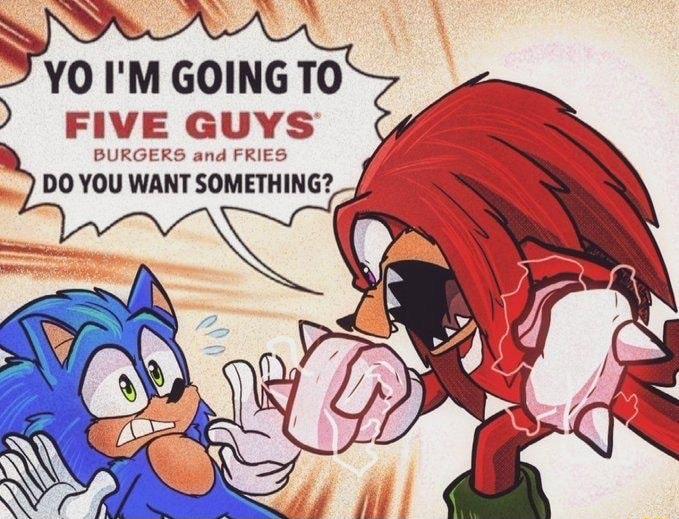 YO IM GOING TO FIVE GUYS BURGERS and FRIES DO YOU WANT SOMETHING