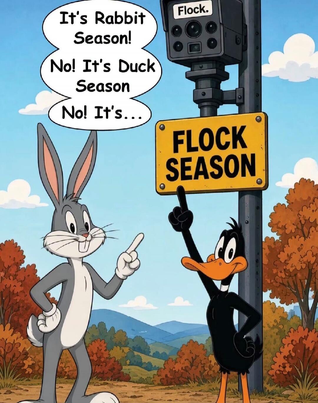 It's Rabbit Season! No! It's Duck Season No! It's... Flock. FLOCK SEASON