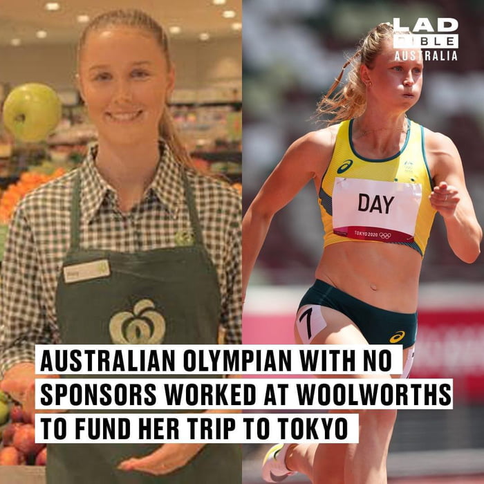 AUSTRALIAN ULYMPIAN WITH NO SPONSORS WORKED AT WOOLWORTHS TO FUND HER TRIP T0 TOKYO 7 F