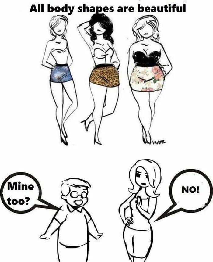 All body shapes are beautiful A