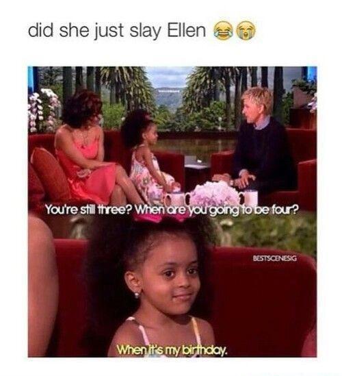 did she just slay Ellen