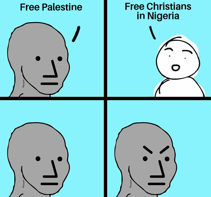 Free Palestine Free Christians in Nigeria