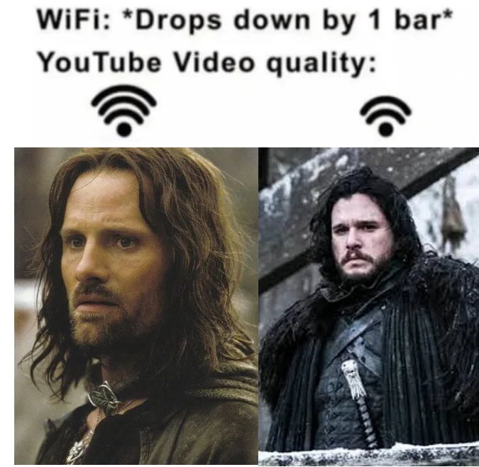 WiFi Drops down by 1 bar YouTube Video quality