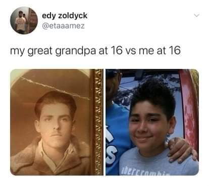 edy zoldyck my great grandpa at 16 vs me at 16