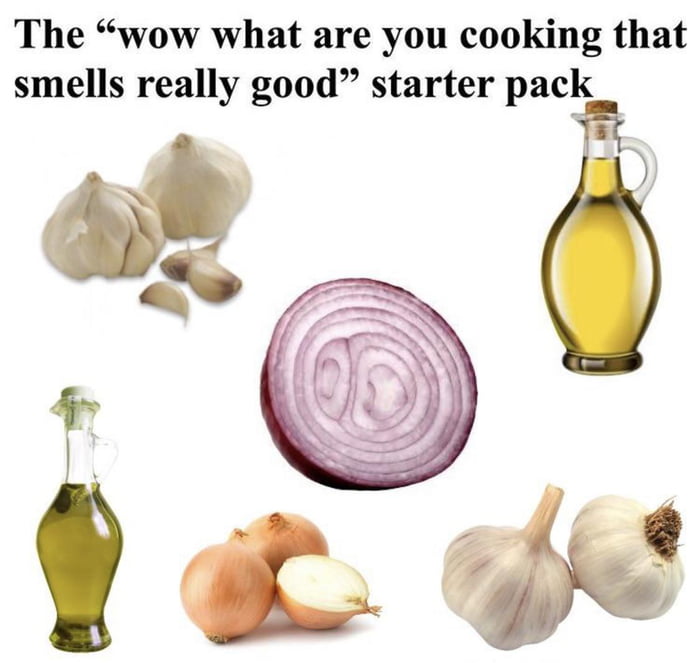 The wow what are you cooking that smells really good starter pack