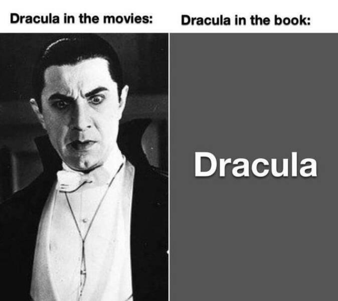 Dracula in the movies Dracula in the book D711