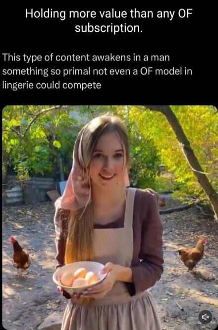 Holding more value than any OF subscription This type of content awakens in a man something so primal not even a OF model in lingerie could compete