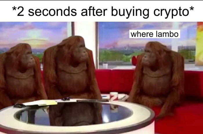 2 seconds after buying crypto s where lambo