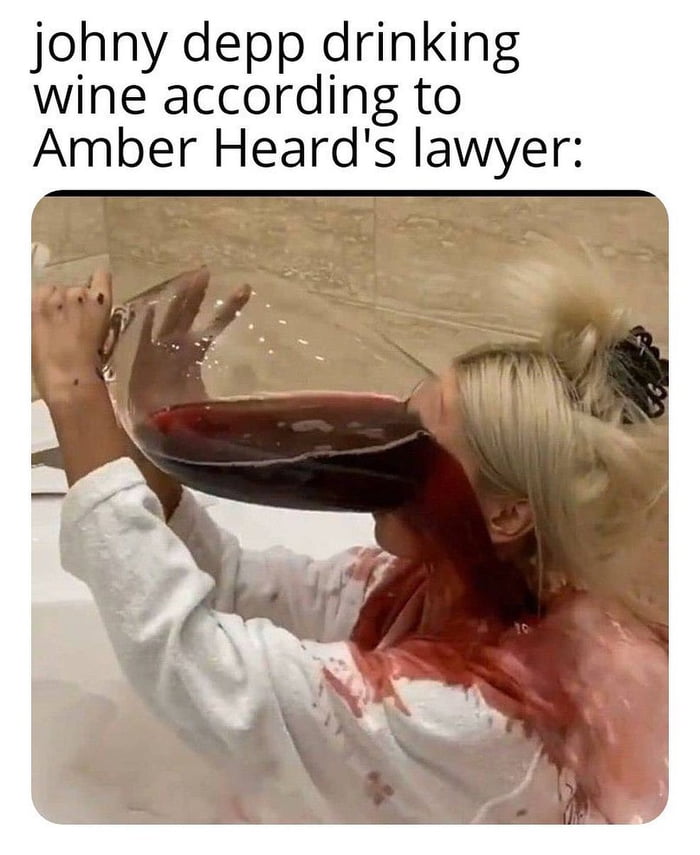 johny depp drinking wine according to Amber Heards lawyer