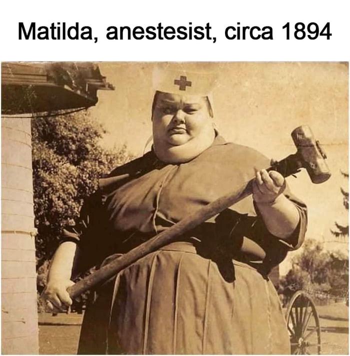 Matilda anestesist circa 1894