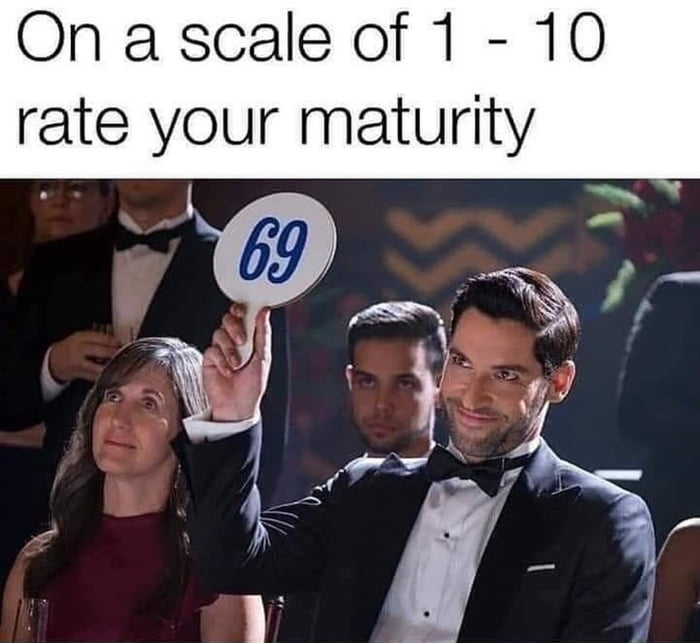 Onascaleof1 10 rate your maturity