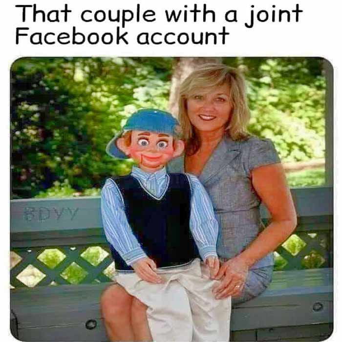 That couple with a joint Facebook account