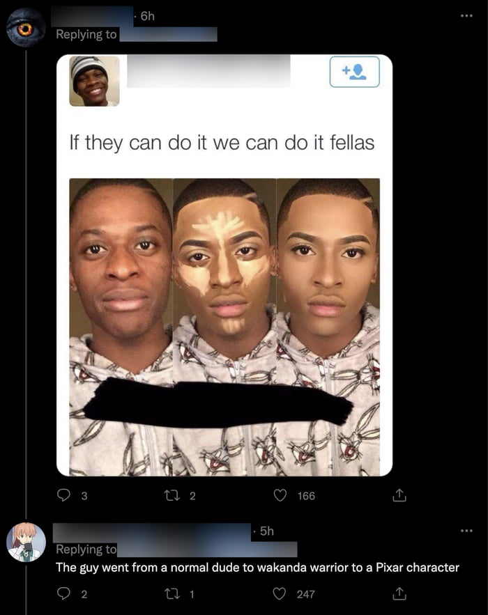 The guy went from a normal dude to wakanda warior to a Pixar character