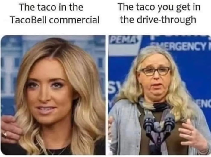 The taco in the The taco you get in TacoBell commercial the drive through