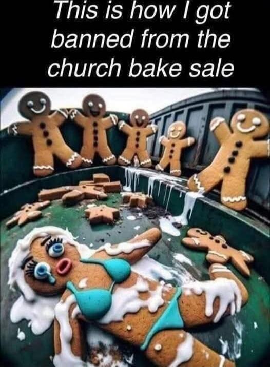 This is how I got banned from the church bake sale