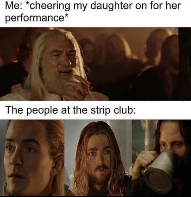 Me cheering my daughter on for her performance B v