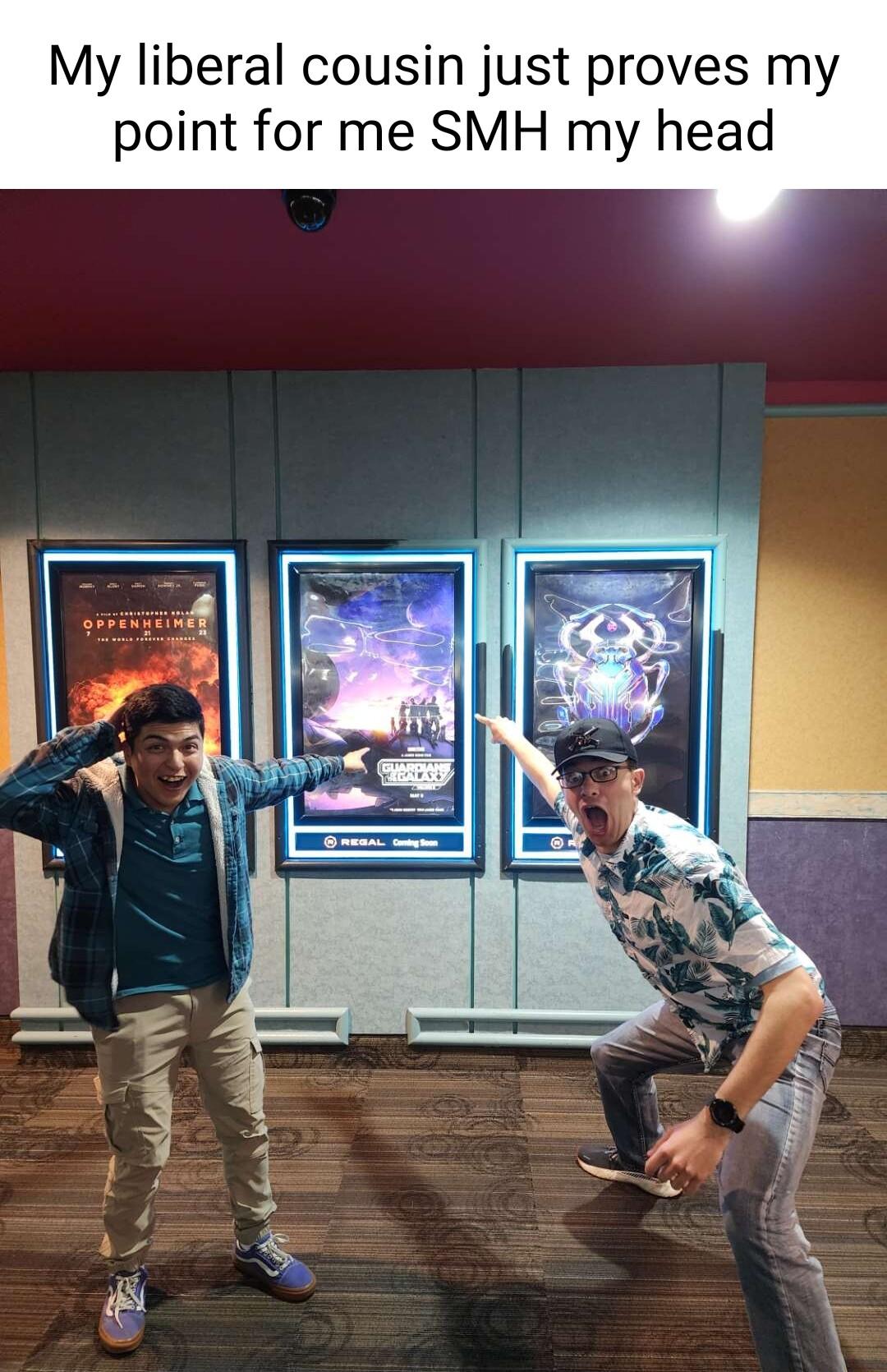 My liberal cousin just proves my point for me SMH my head