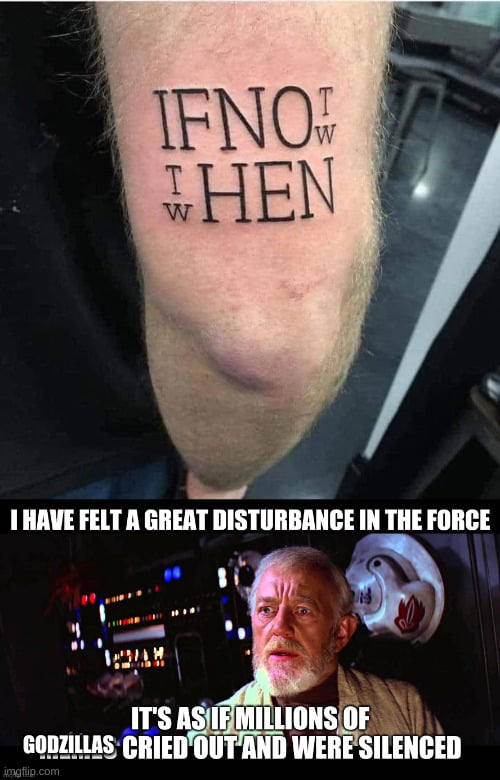 THAVE FELT A GREAT DISTURBANCE IN THE FORCE Y S ASIEMILLIONSOF WERE SILENCED