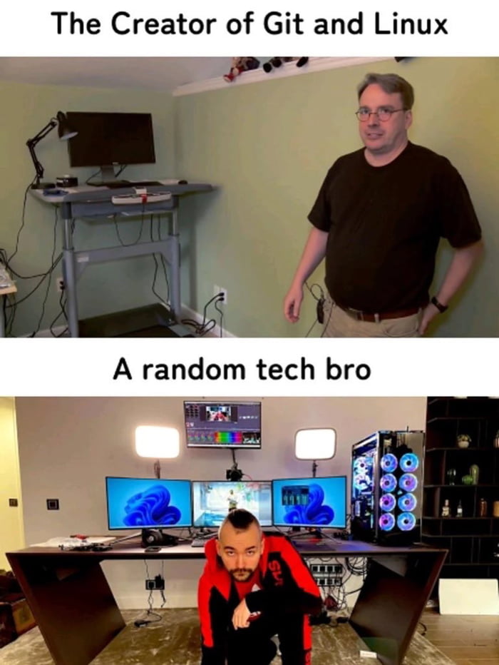 The Creator of Git and Linux
A random tech bro
