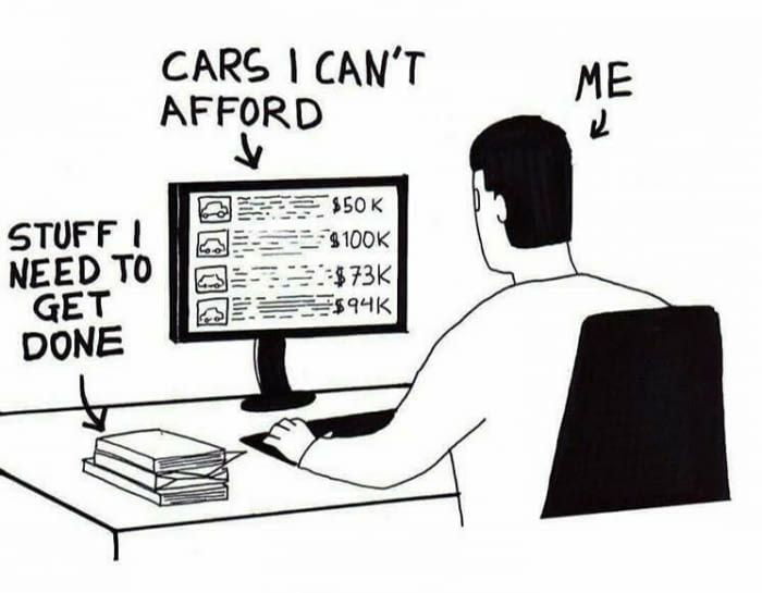 CARS CANT AFFORD lE STUFF