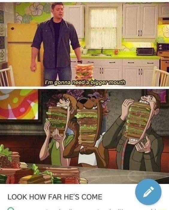 need abiggegmouth LOOK HOW FAR HES COME