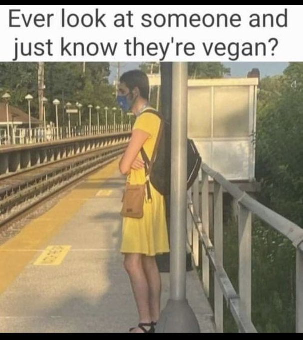 Ever look at someone and just know they re vegan