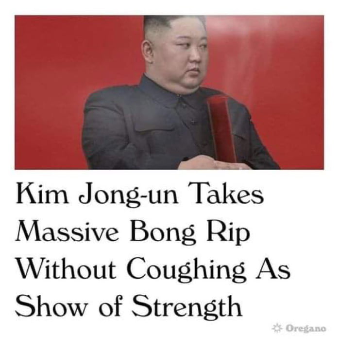 Kim Jong un Takes Massive Bong Rip Without Coughing As Show of Strength