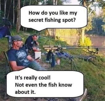 How do you like my secret fishing spot Its really cooll Not even the fish know about it