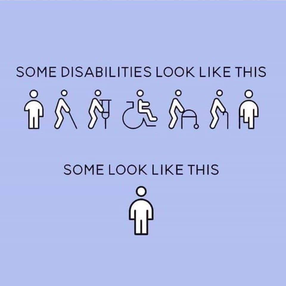 SOME DISABILITIES LOOK LIKE THIS 0 o O DN B9 CR i B i M