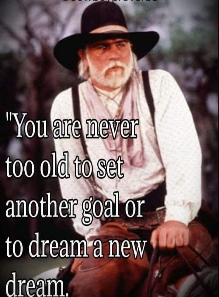 You are never too old to set another goal or to dream a new dream.