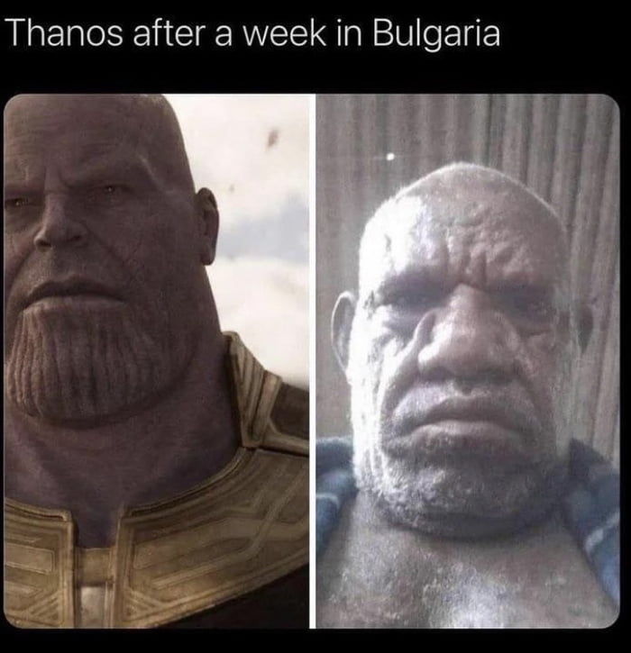 Thanos after a week in Bulgaria