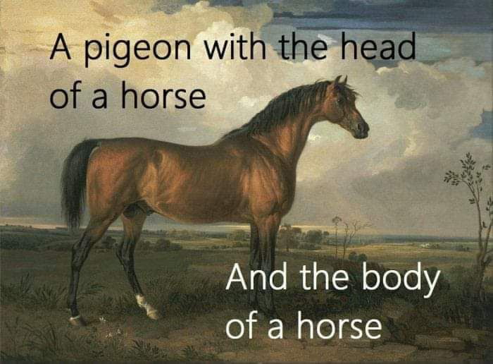 e B A And the body of a horse