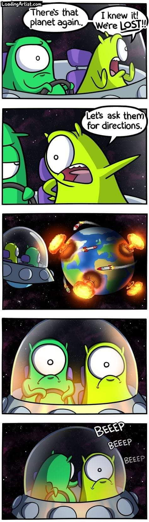 LoadingArtistcom Theres that planet again Lets ask them for directions
