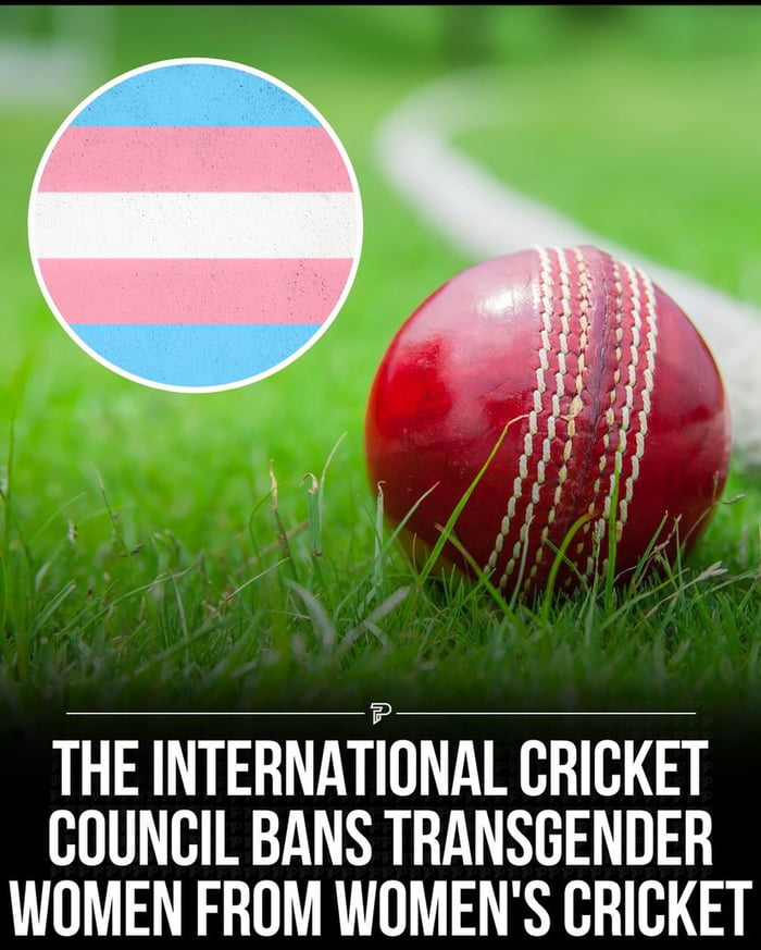 THE INTERNATIONAL CRICKET COUNCIL BANS TRANSGENDER WOMEN FROM WOMENS CRICKET