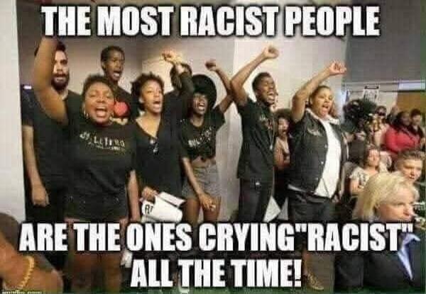 THE MOST RACIST PEOPLE ARE THE ONES CRYING 