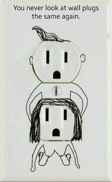 You never look at wall plugs the same again.