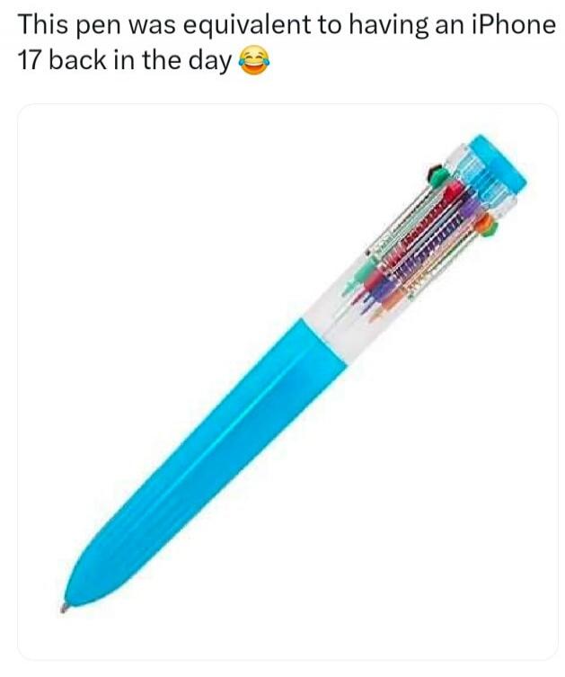 This pen was equivalent to having an iPhone 17 back in the day 😂