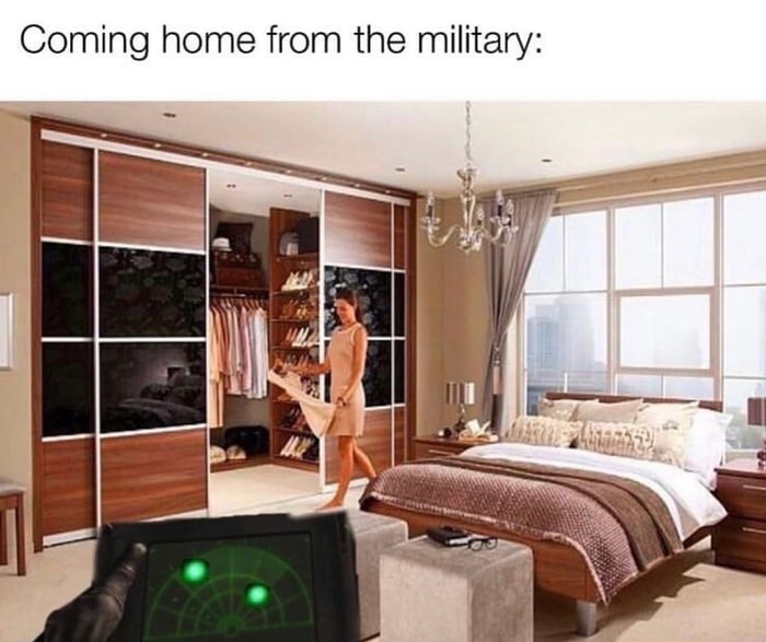 Coming home from the military