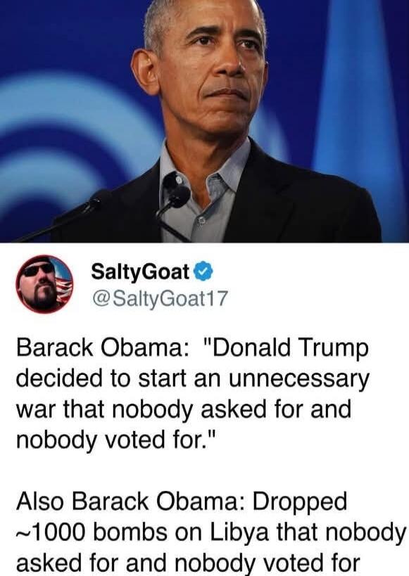 SaltyGoat @SaltyGoat17 Barack Obama: 