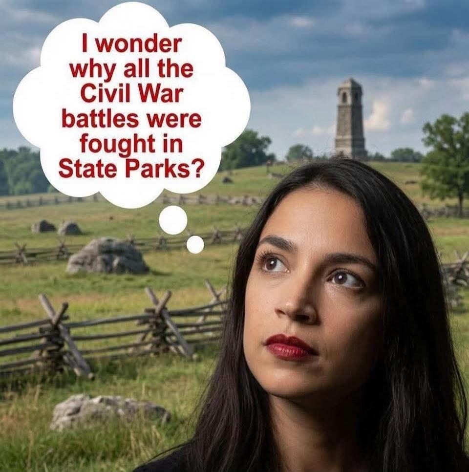 I wonder why all the Civil War battles were fought in State Parks?