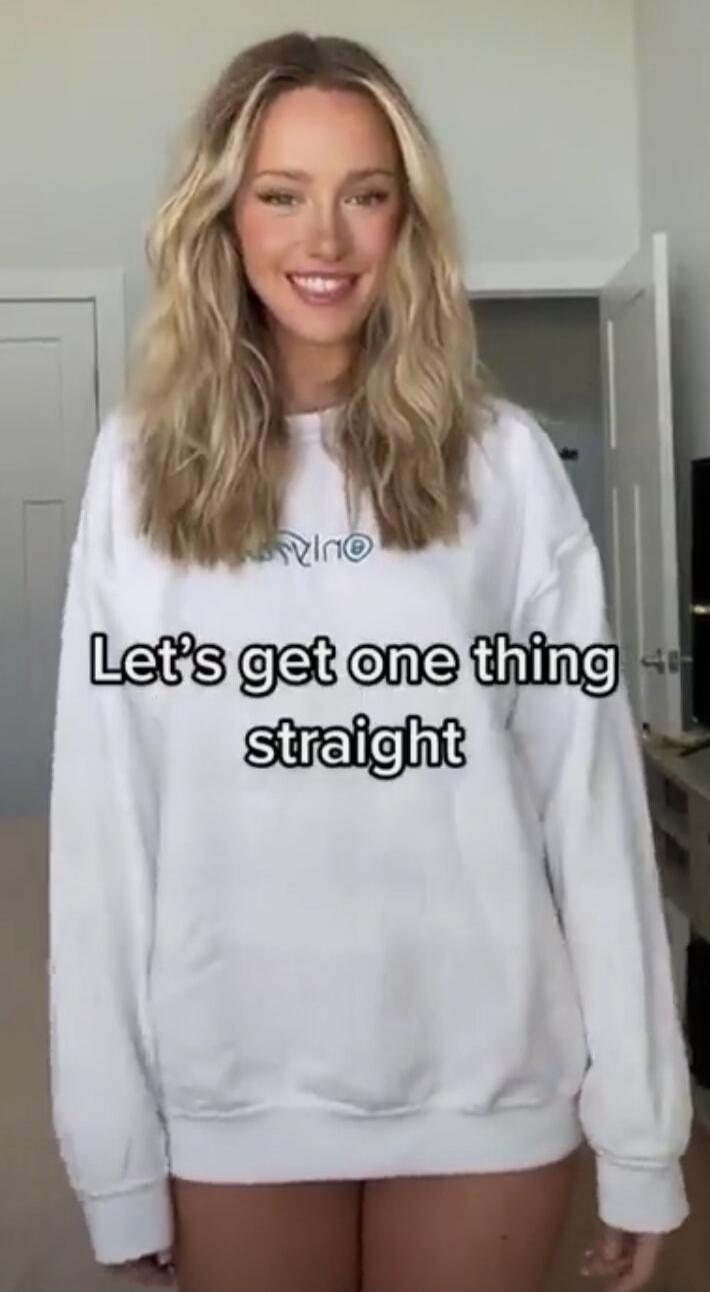 Let's get one thing straight