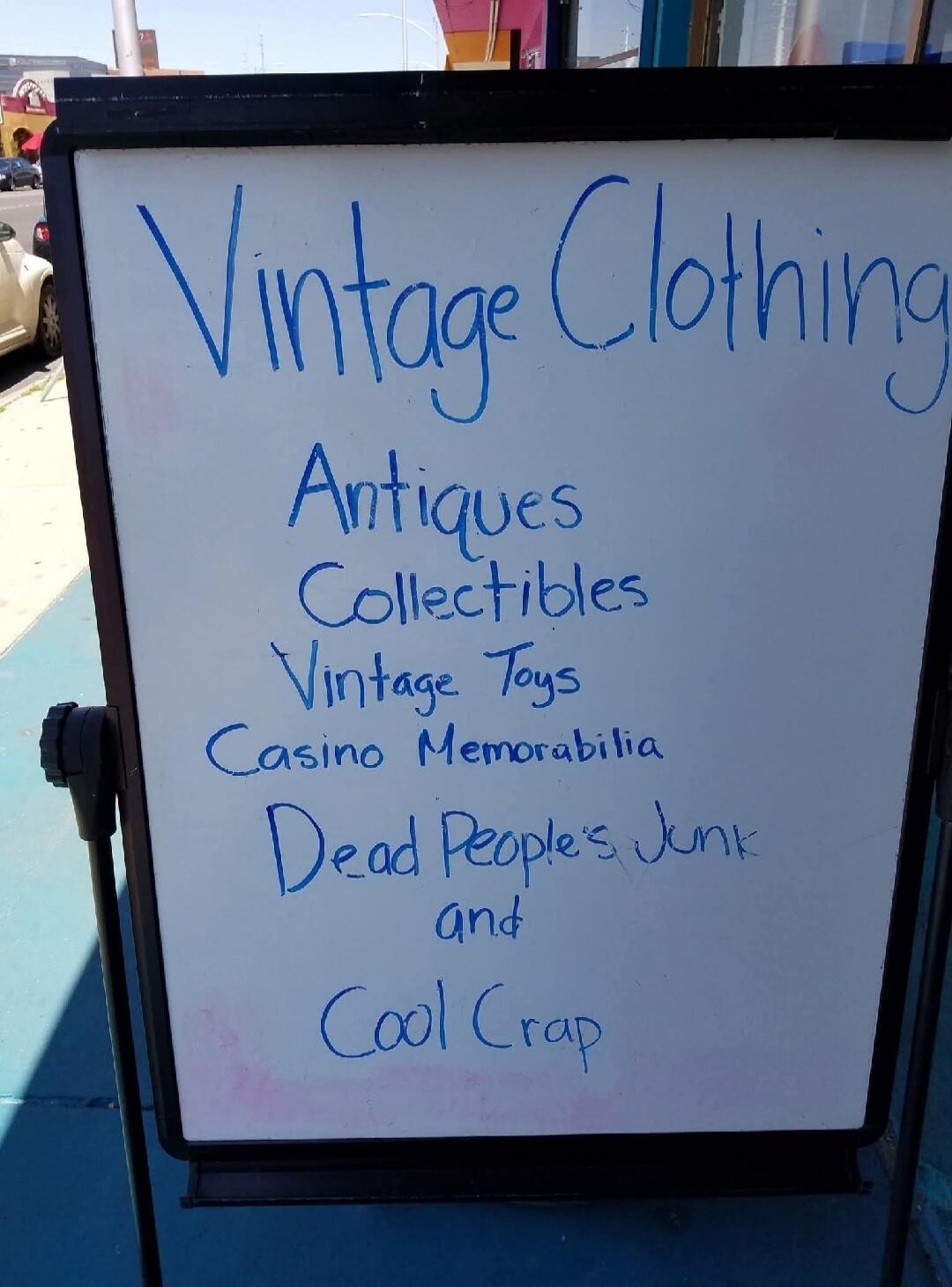Vintage Clothing Antiques Collectibles Vintage Toys Casino Memorabilia Dead People's Junk and Cool Crap