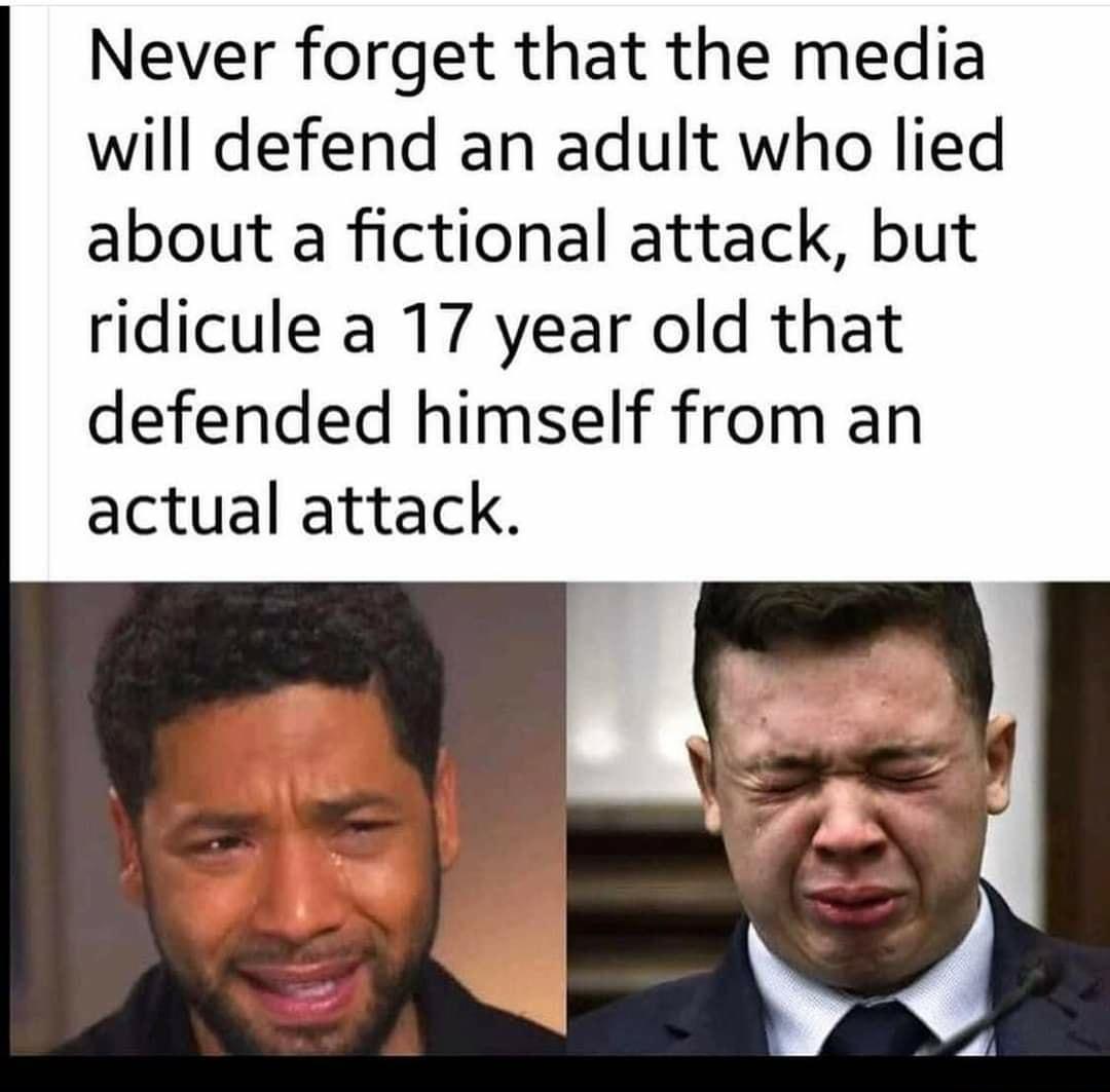 Never forget that the media will defend an adult who lied about a fictional attack but ridicule a 17 year old that defended himself from an actual attack