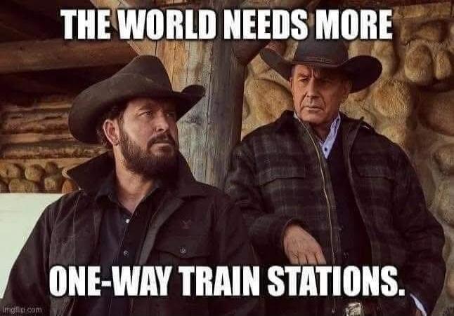 THE WORLD NEEDS MORE ONE-WAY TRAIN STATIONS