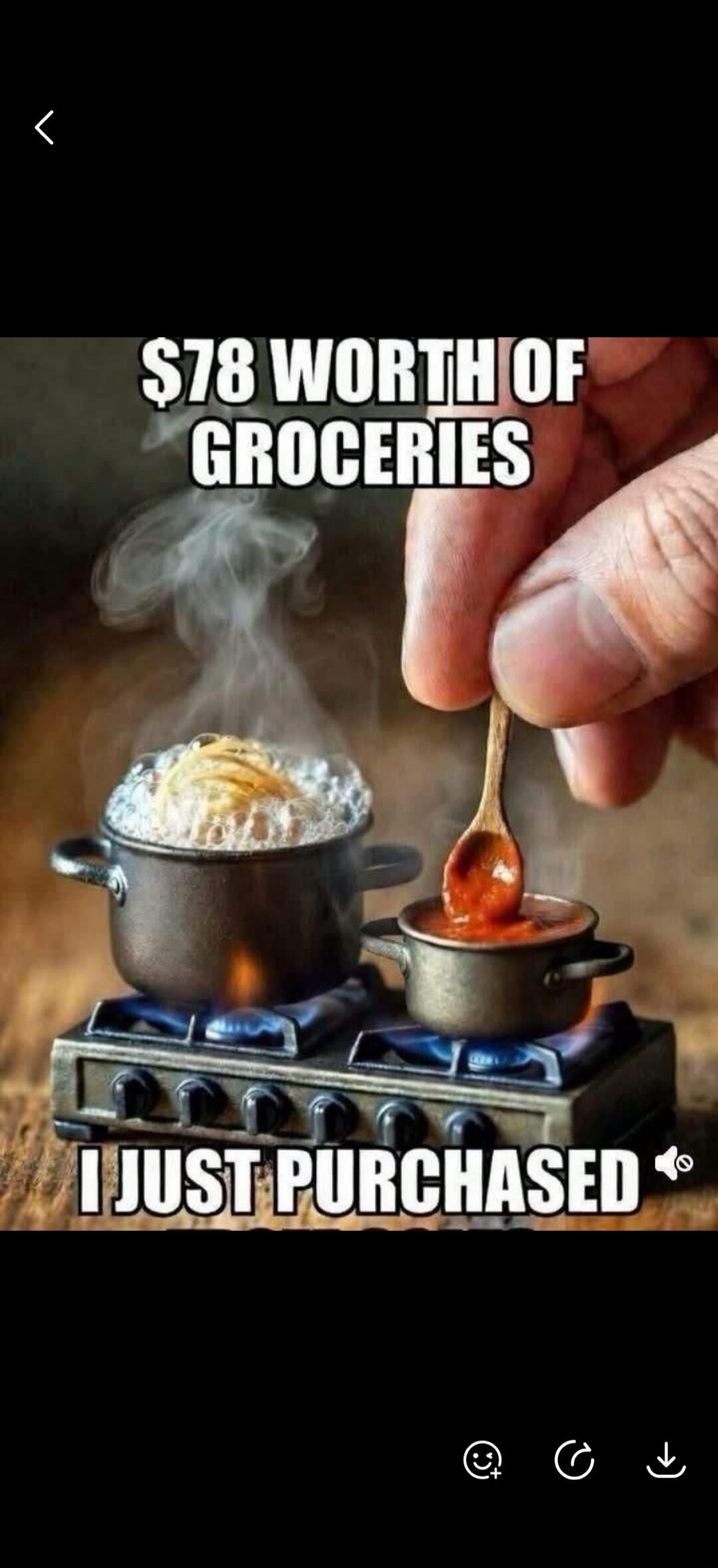 $78 WORTH OF GROCERIES I JUST PURCHASED