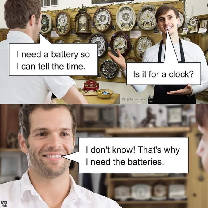 I need a battery so I can tell the time