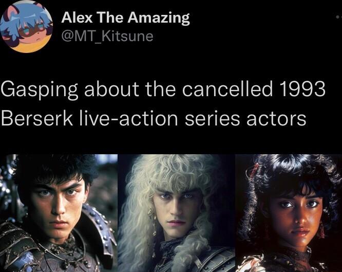 Alex The Amazing MT Kitsune Gasping about the cancelled 1993 Berserk live action series actors