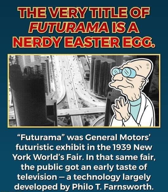 EGLURANTATST NERDVIERST ERS 336 Futurama was General Motors futuristic exhibit in the 1939 New York Worlds Fair In that same fair L W TV o Telle o T W 1 VA 1 LX L S T e R TYed o o Te A T 1 Lo V721 oY oTTe WoVA 1 Y Lo o 2 10 15V g d o 8