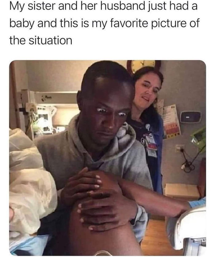 My sister and her husband just had a baby and this is my favorite picture of the situation